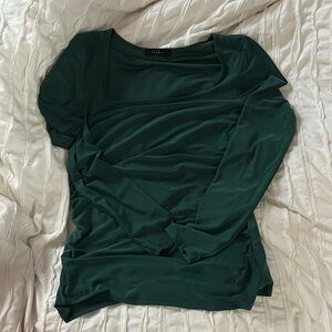 square neck longsleeve top